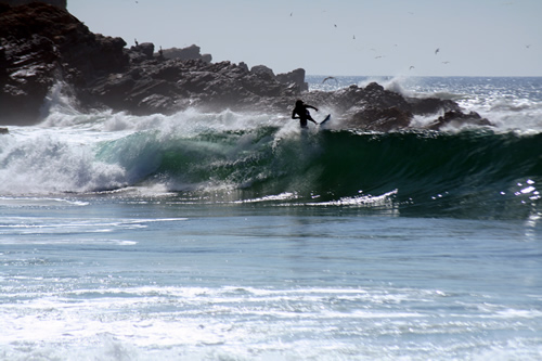 Surfing in Puerto Escondido Mexico