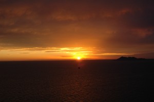 Sunset from El Capitan Restaurant