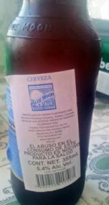 Mexican Label on American Bottle of Beer © Al Barrus