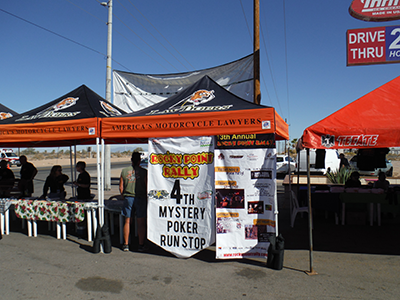 photo of registration booth for 2013 Rocky Point Rally