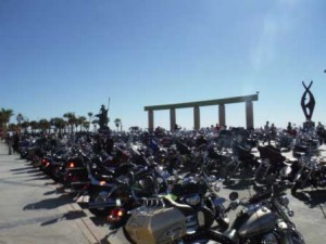 Ocean of Motorcycles by the Sea