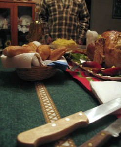 Turkey & Rolls at Expat Thanksgiving