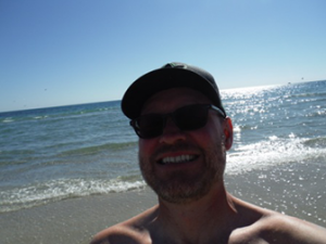 Mike Mercer on Beach in Rocky Point