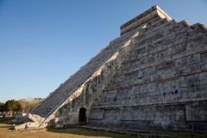 Temple of Kukulcan during equinox