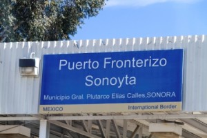 Sonoyta border crossing portal