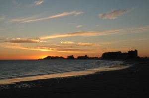 Rocky Point coastline at Sunset