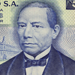 Foto de Benito Juárez sobre el peso mexicano