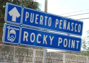 Rocky Point road sign