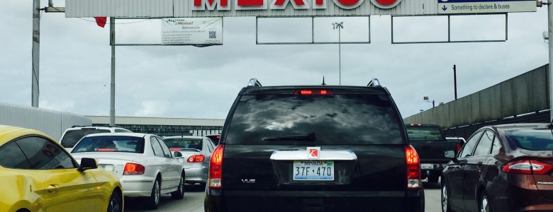 Vehicle Entering Tijuana Mexico border