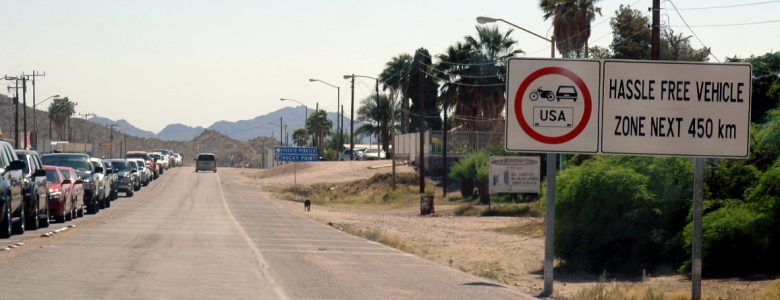 Mexico Hassle Free Zone sign