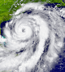 Hurricane clouds