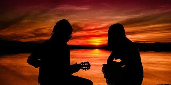 Playing Music on the Beach