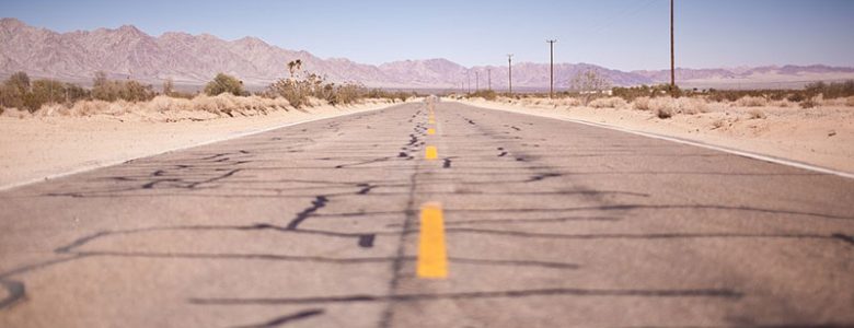 Deserted Highway in Mexico