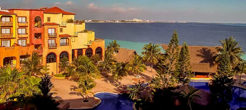 Condos on ocean front in Mexico