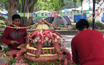 Radish Sculpture Oaxaca