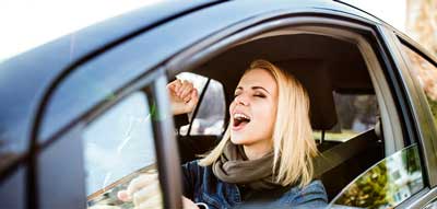 Singing in Car